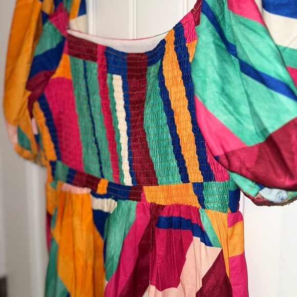 Flying Tomato Yellow and Red Sleeveless Maxi Dress - Picture 6 of 14